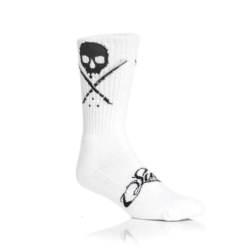 STANDARD ISSUE SOCKS WHITE BLACK