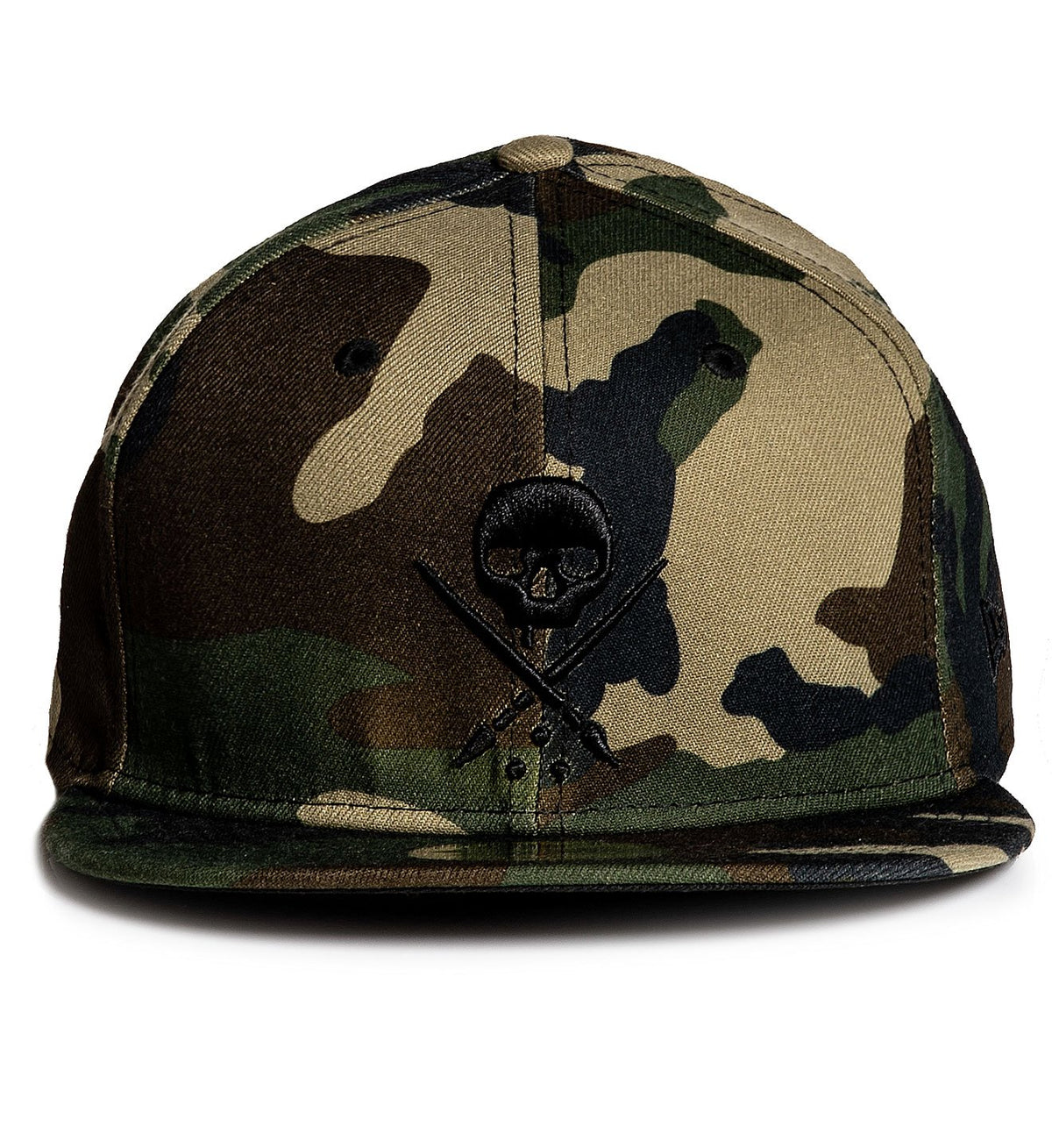FITTED BADGE STRETCHED CAMO