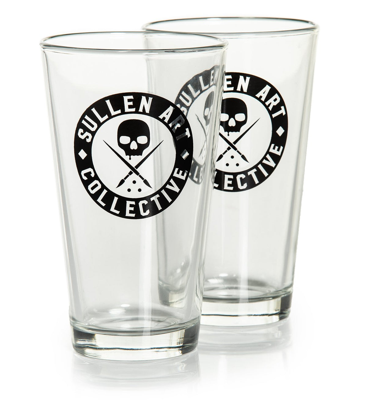 BADGE BEER GLASS SET OF 2