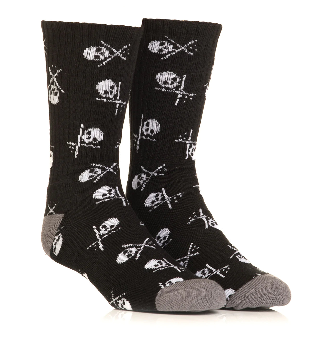 BADGED SOCKS SHORT 7" BLACK