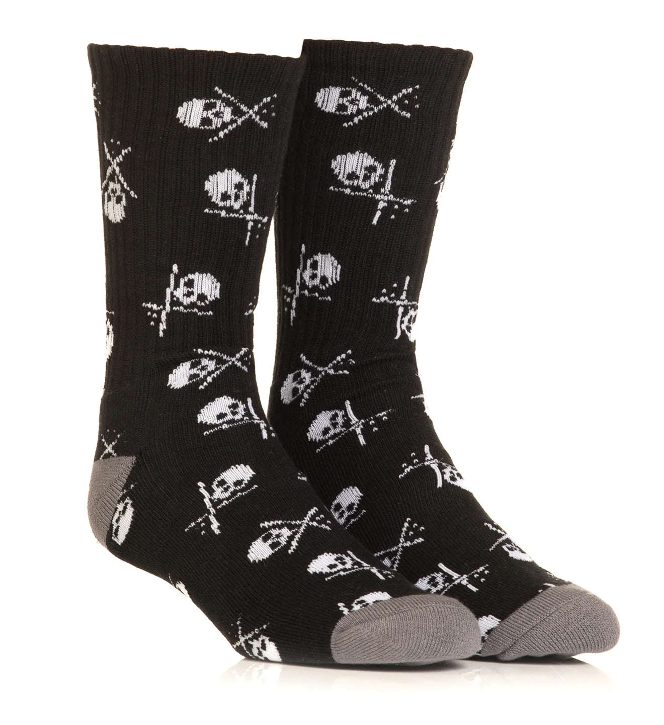 BADGED SOCKS SHORT 7" BLACK