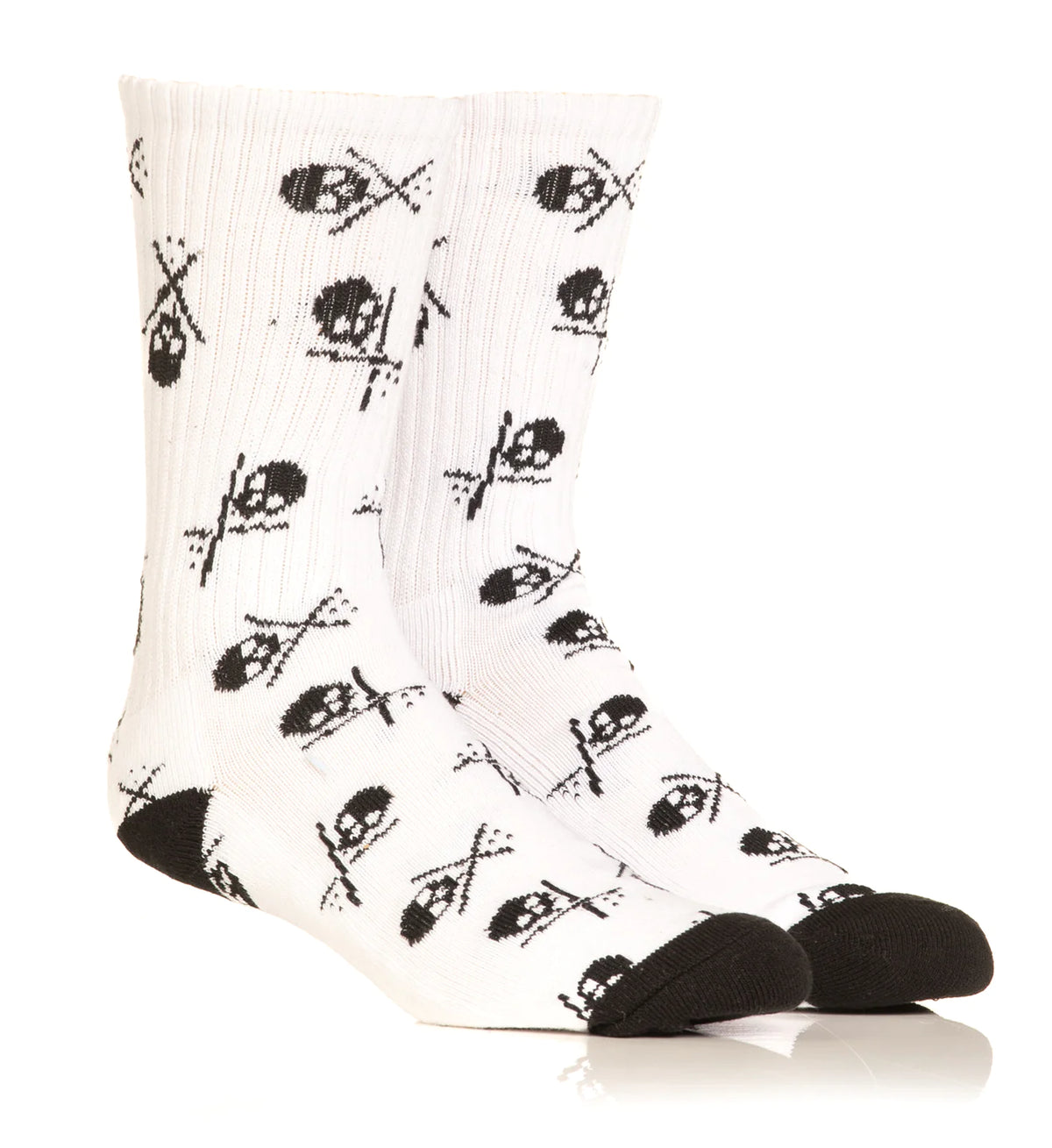 BADGED SOCKS SHORT 7" WHITE