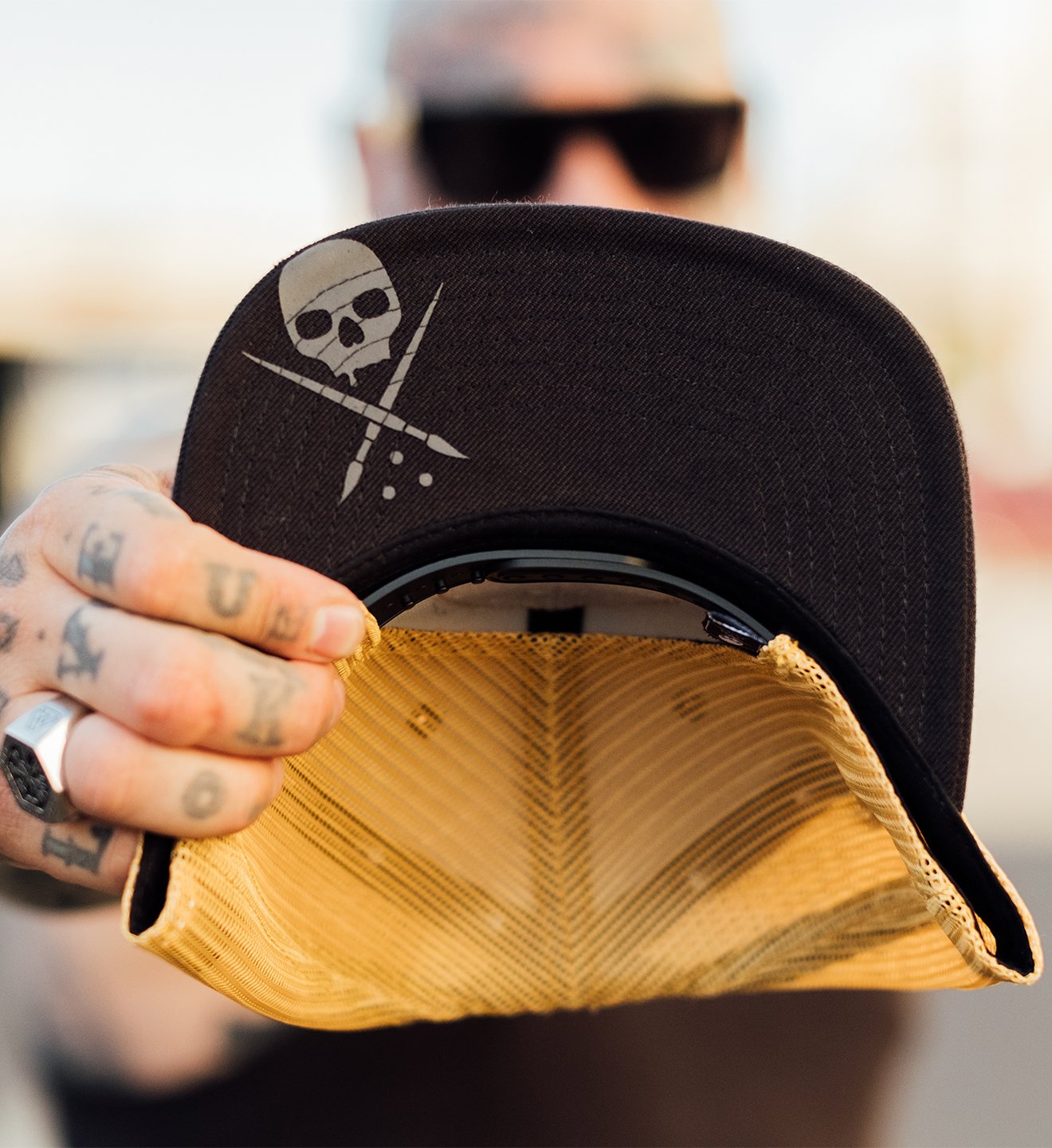 BOH MESH SNAPBACK BLACK/YELLOW